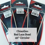 40" Red Lace Steel