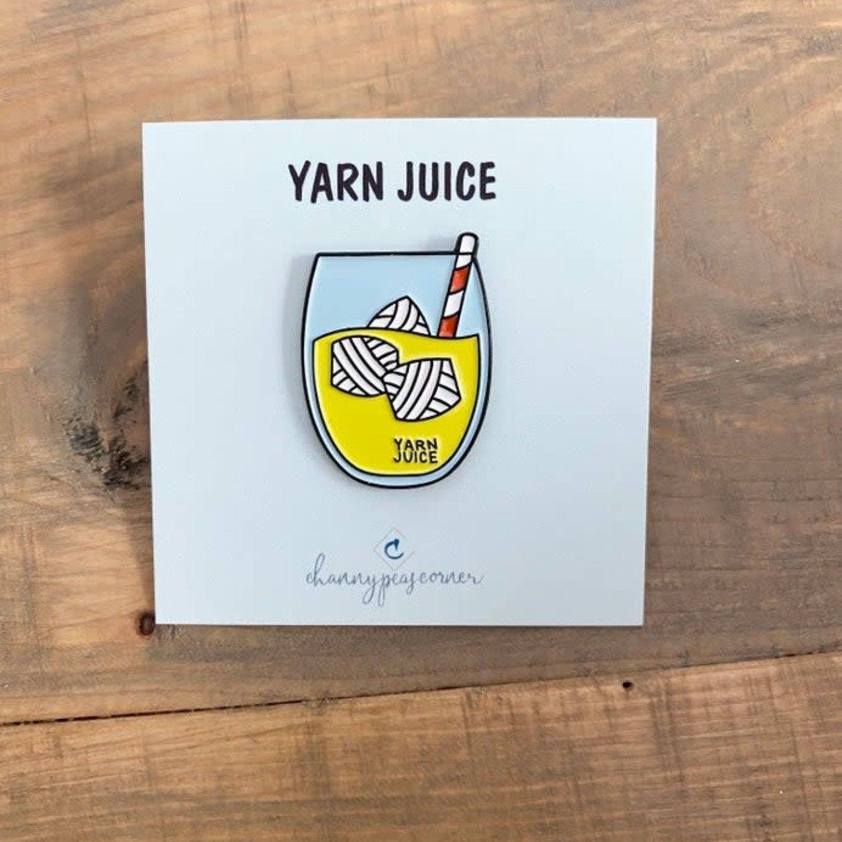 Yarn Juice Pin by Channypeascorner