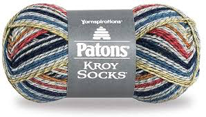 Patons Kroy Socks - Blue Striped Ragg