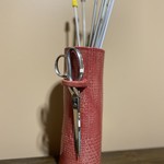 Needle/Scissor Holder by Coastal Clay - Red