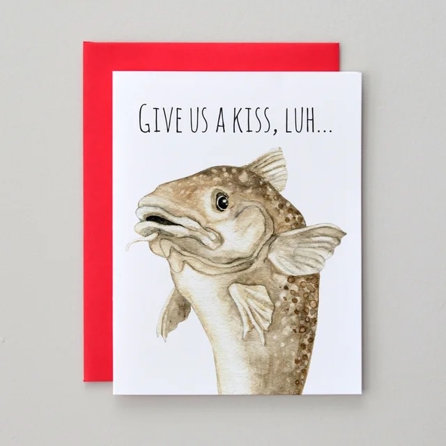 Cards by Amy Adams - Give Us A Kiss, Luh