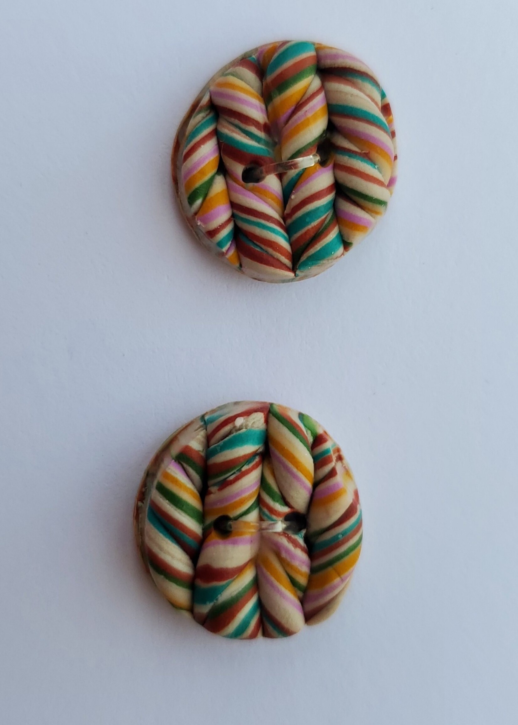 Ruthies Knitted Buttons - Multicoloured