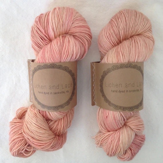 Lichen and Lace LL 1 ply Superwash Merino Fingering - Faded Rose