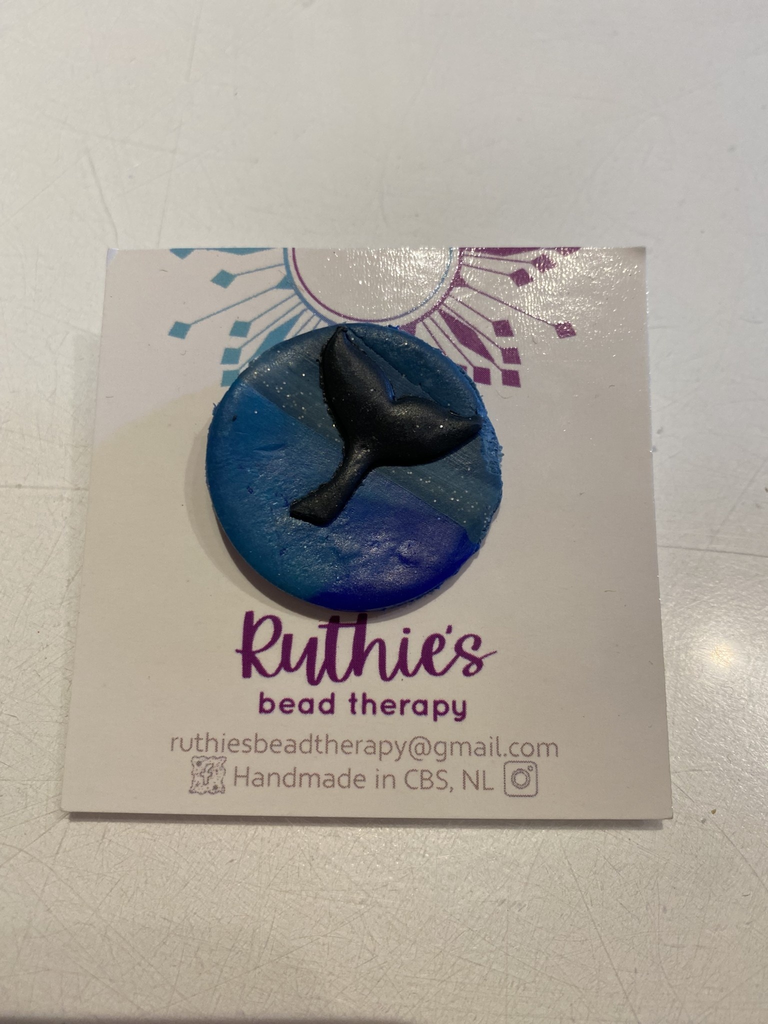 Whale Pin - Ruthies Bead Therapy