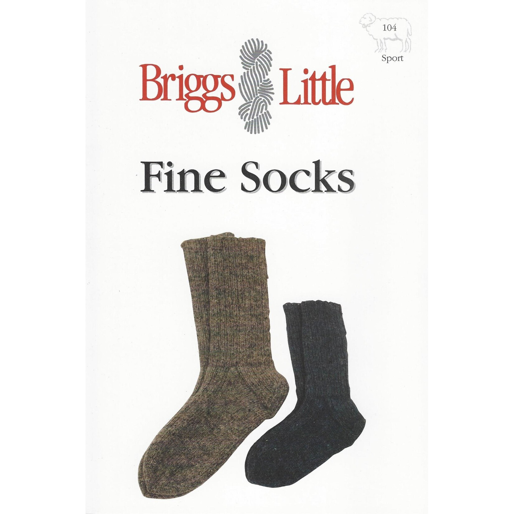 Briggs and Little Fine Socks 104 Pattern Booklet by Briggs & Little