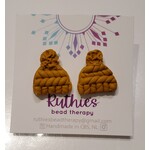 Yellow Hat Studs - Earrings - Ruthies Bead Therapy