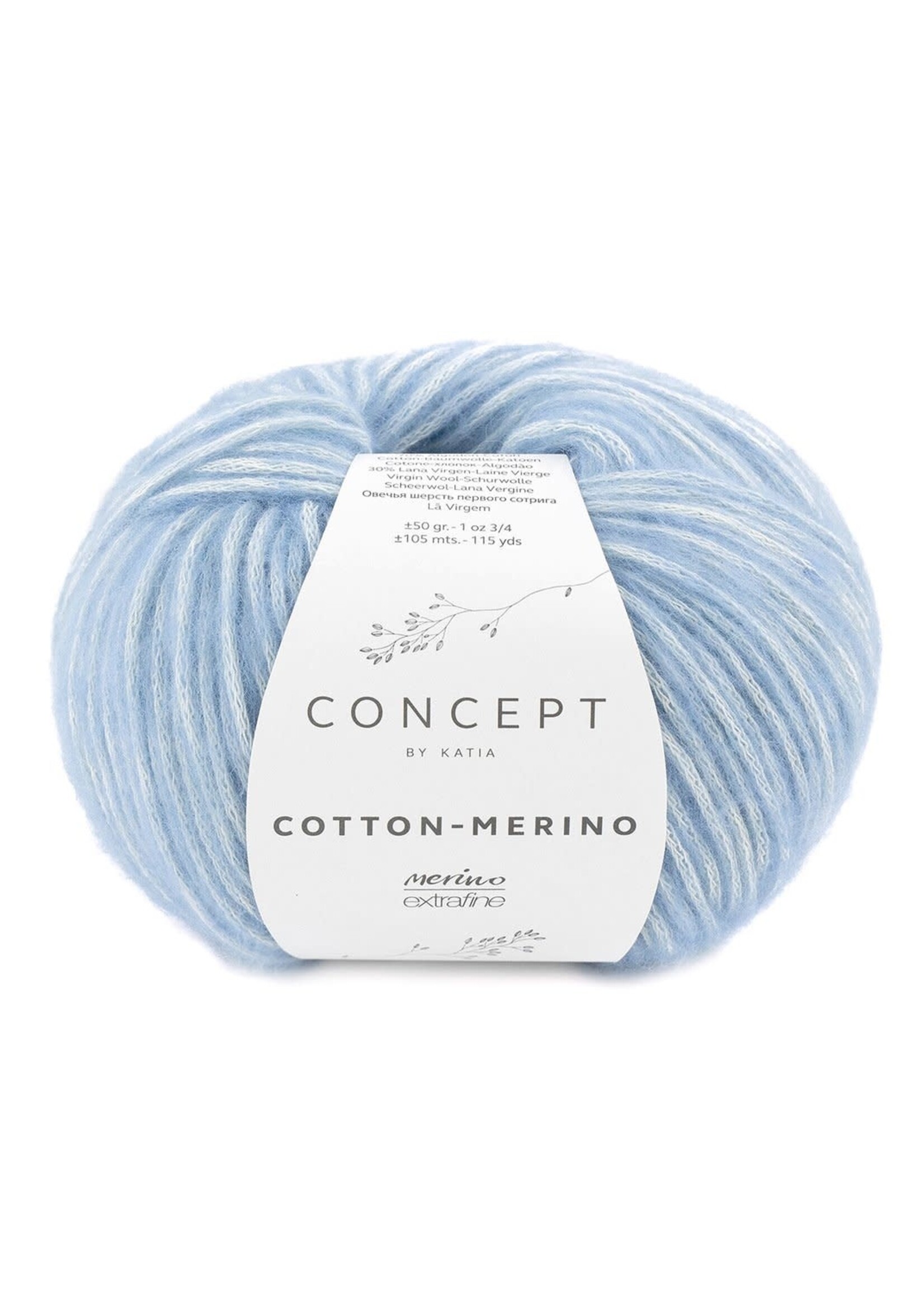 Katia Katia - Cotton Merino Aran - Light Blue 131