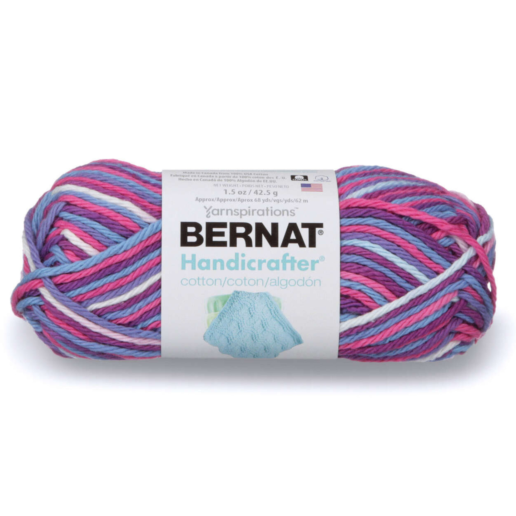 Bernat Handicrafter Cotton 50g Ball - Purple Perk