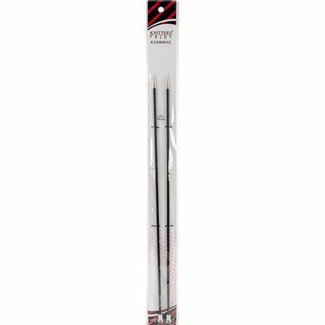 Knitters Pride KARBONZ Single Point Needles 35cm/5.5mm