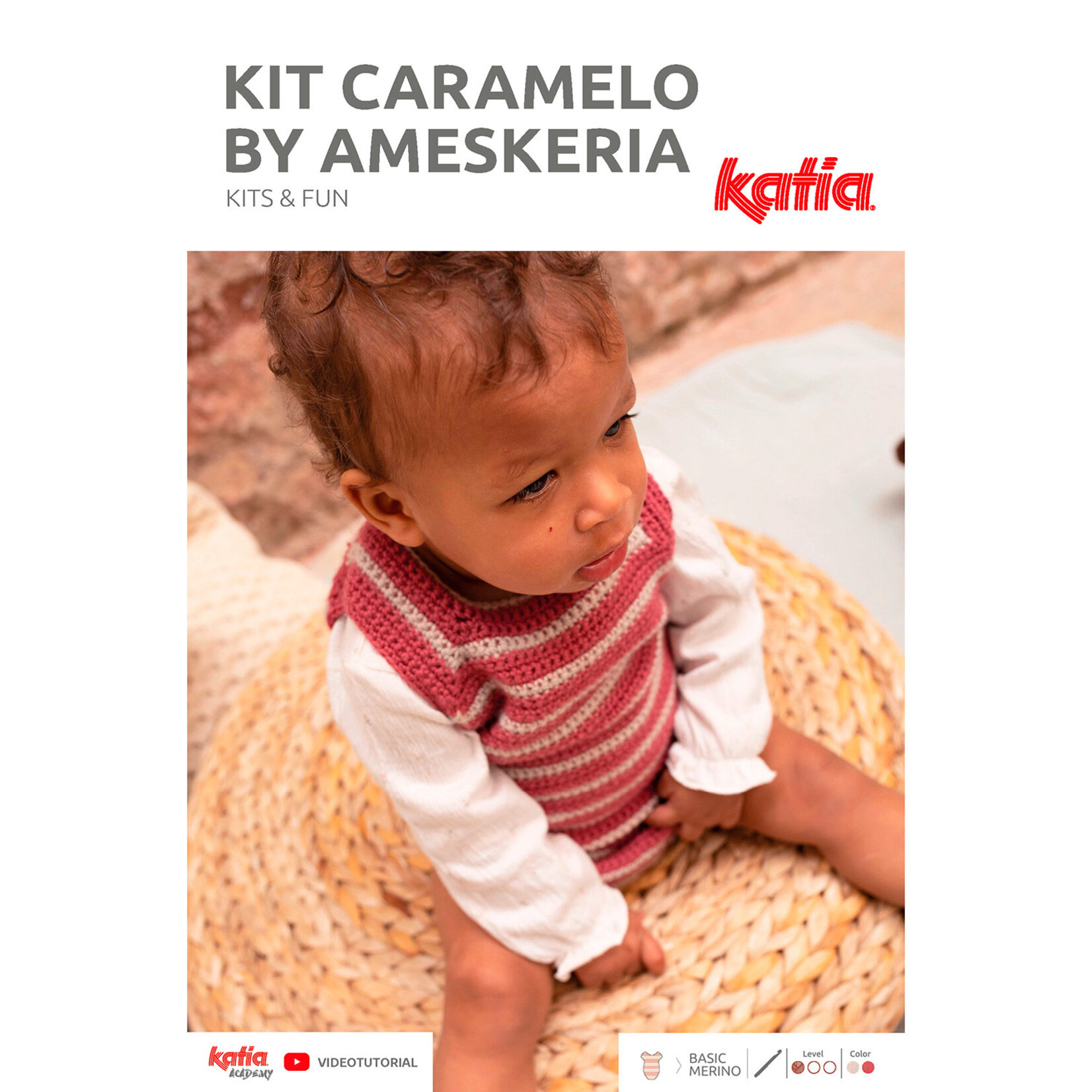 Katia - Crochet Romper Kit- Size 12 months