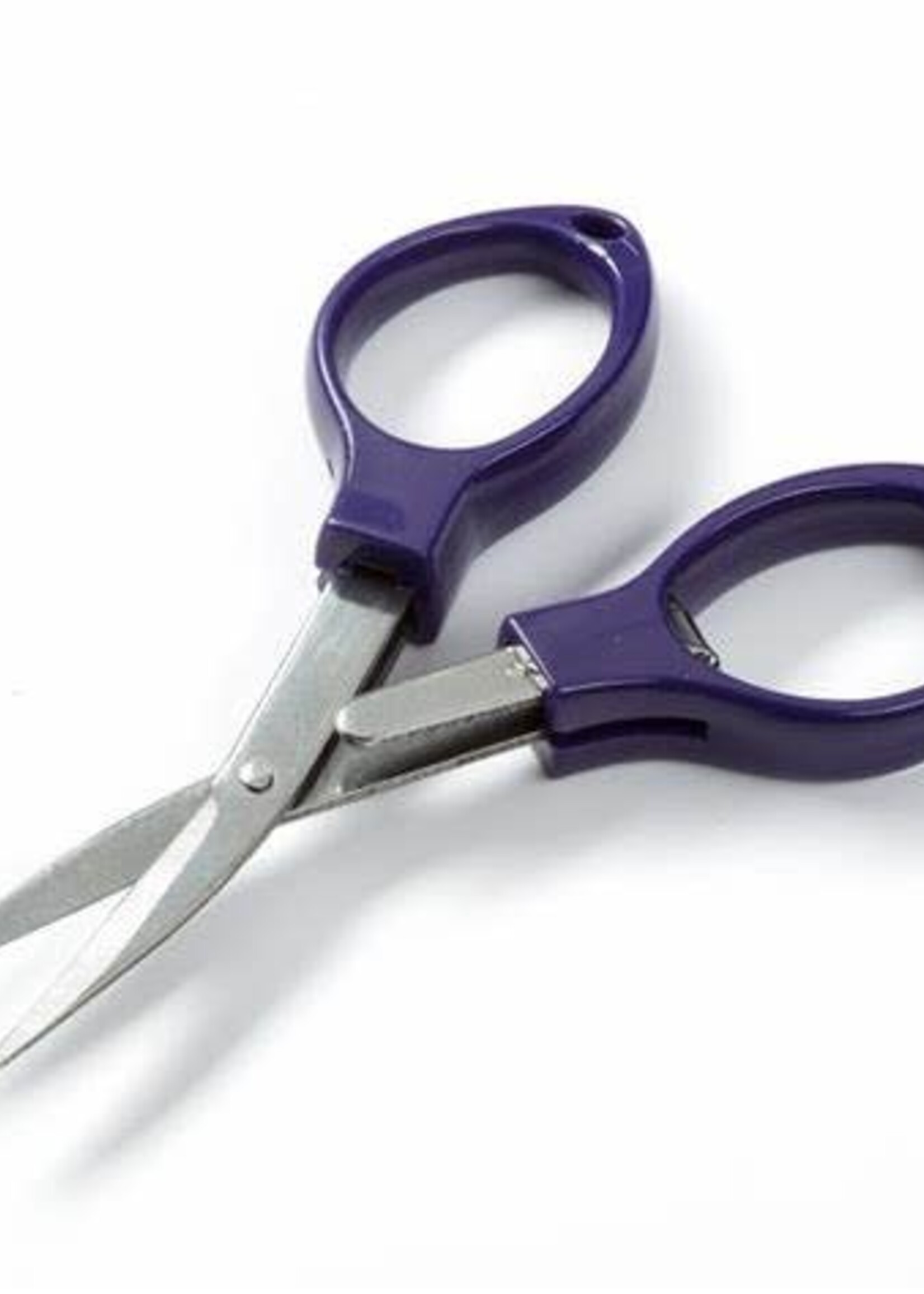 Prym Foldable Scissors Handle Dark Violet 10 cm, Stainless Steel, Purple, 10cm