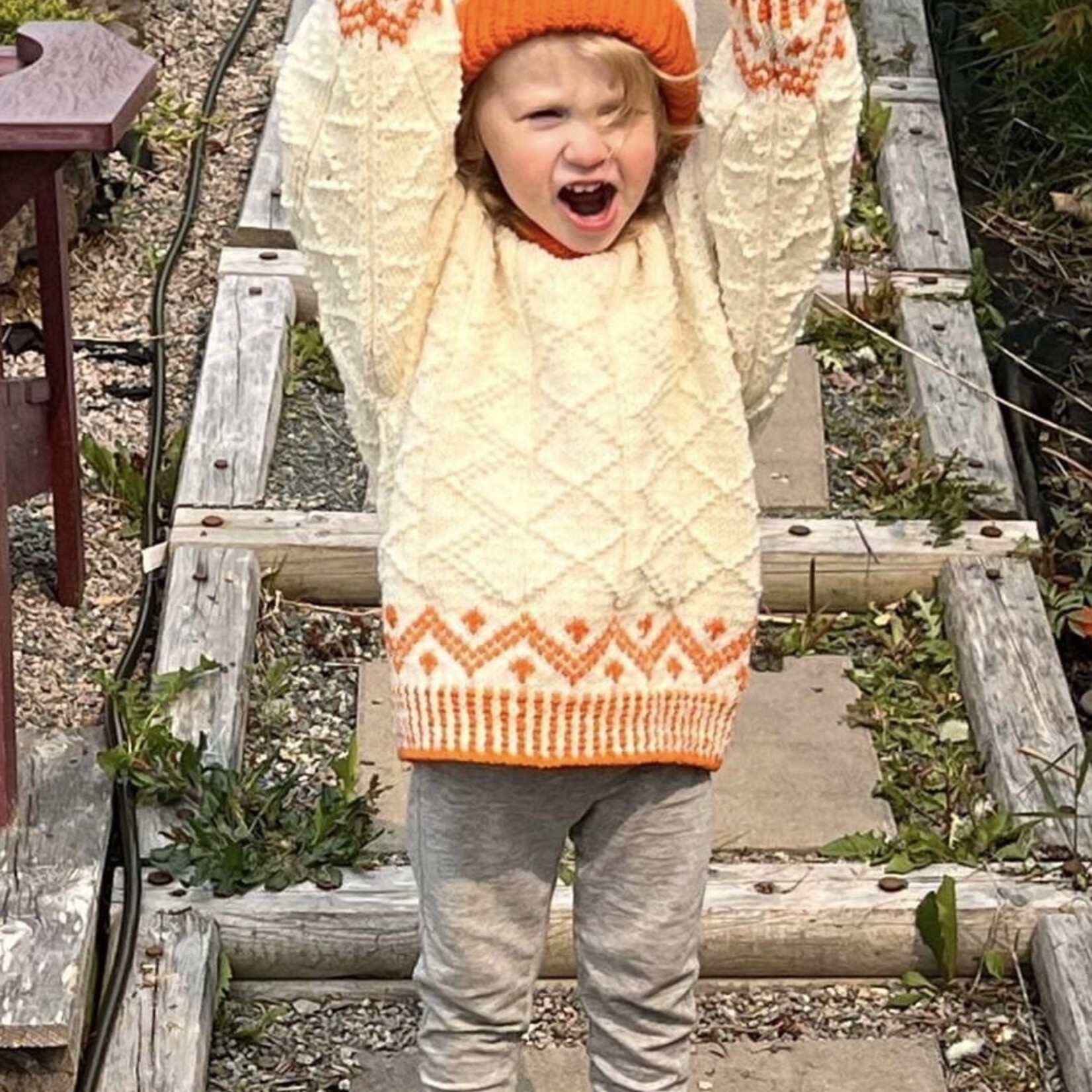 Children's Newfoundland Guernsey Sweater Pattern Booklet CAST ON