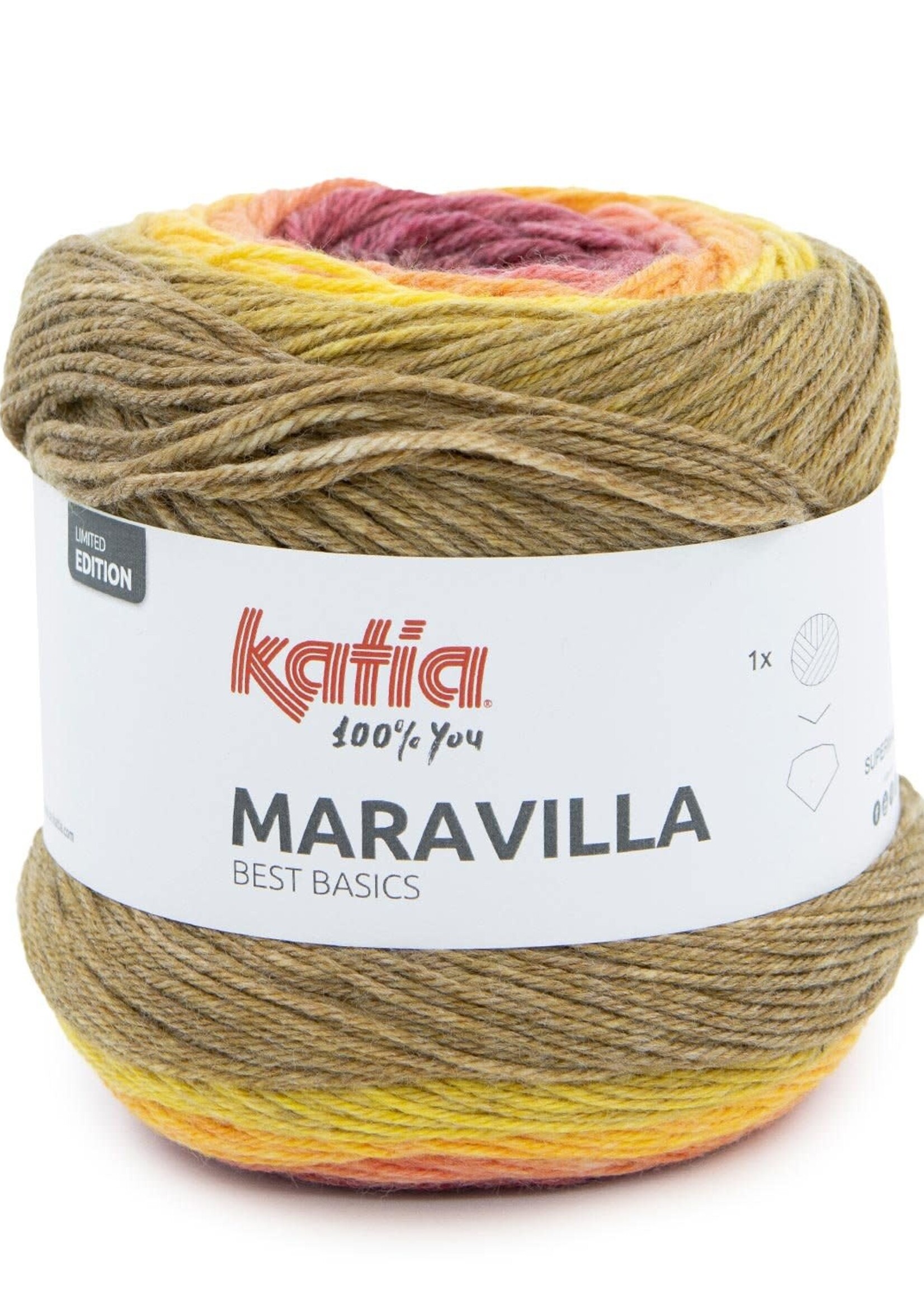 Katia Maravilla Gradient by Katia - 502 - Red-Orange-Ochre