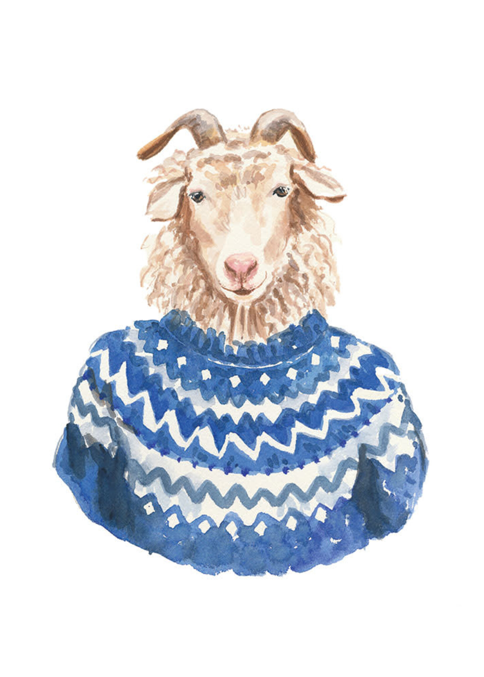 Greeting Card - Goat