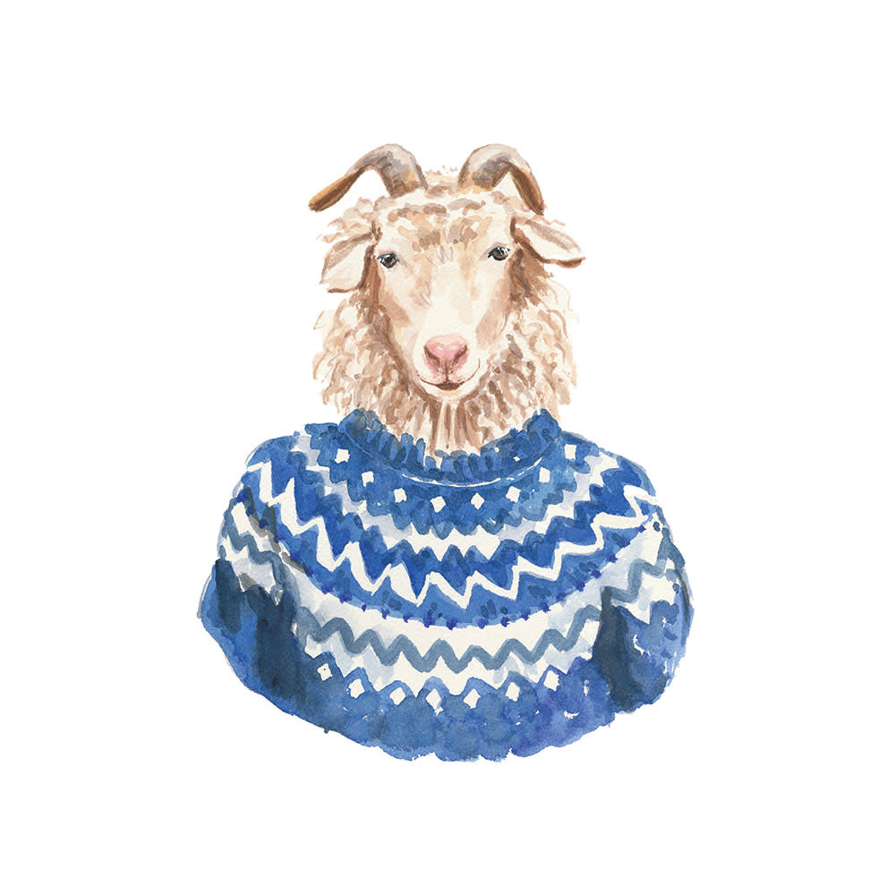 Greeting Card - Goat