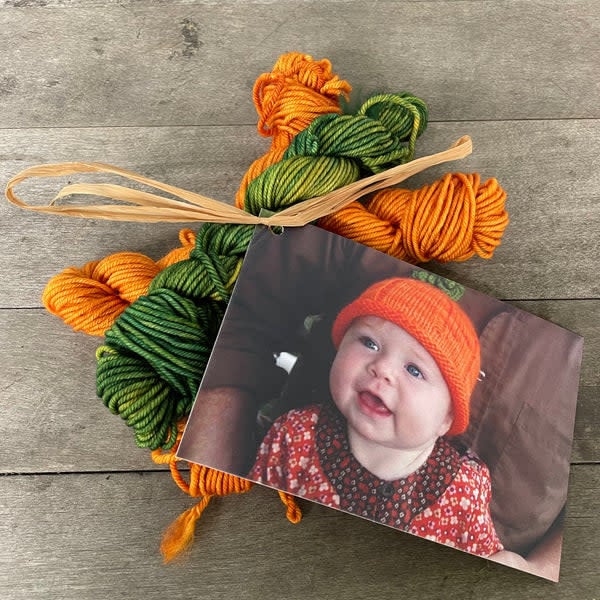 Lichen and Lace - Pumpkin Hat Set