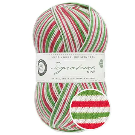 West Yorkshire Spinners WYS Signature 4 Ply - Candy Cane 989