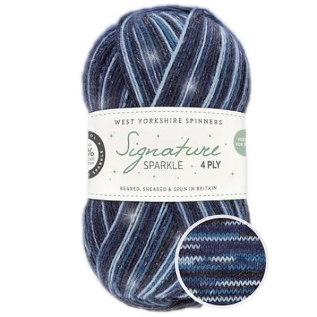 West Yorkshire Spinners WYS Signature Sparkle 4 Ply - Silent Night