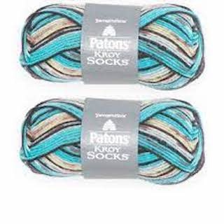 Patons Kroy Socks - Turquoise Jacquard Patons Kroy Socks - Turquoise Jacquard