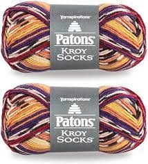 Patons Kroy Socks - Sunset Stripes Patons Kroy Socks - Sunset Stripes