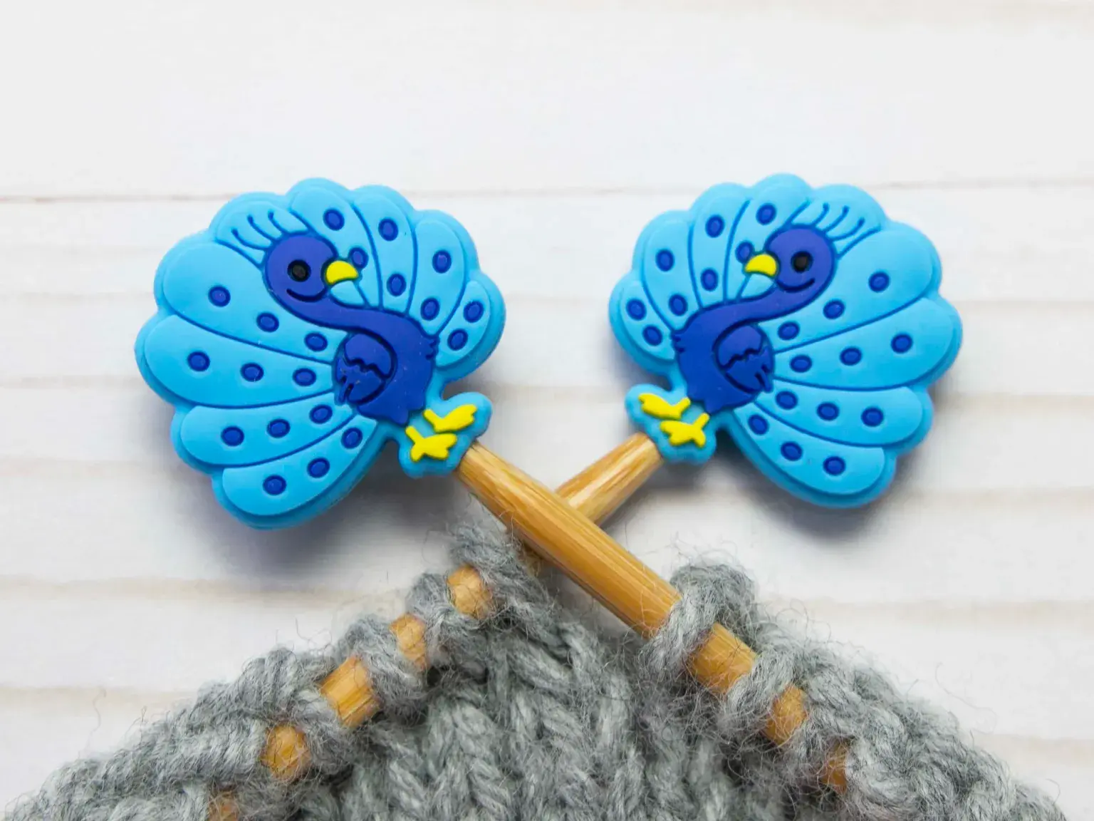 Fox & Pine Stitch Stoppers - Peacock
