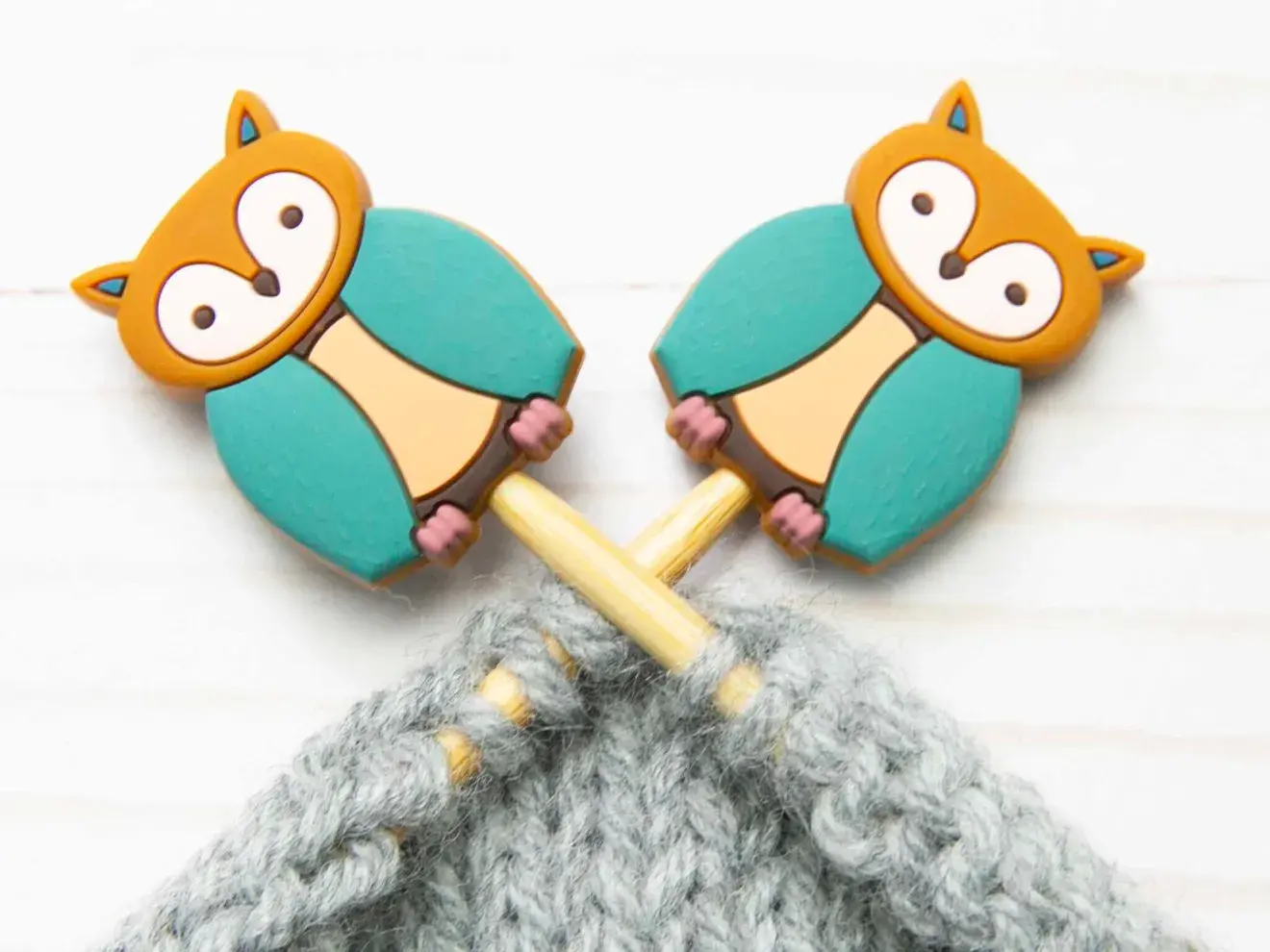 Fox & Pine Stitch Stoppers  - Owl