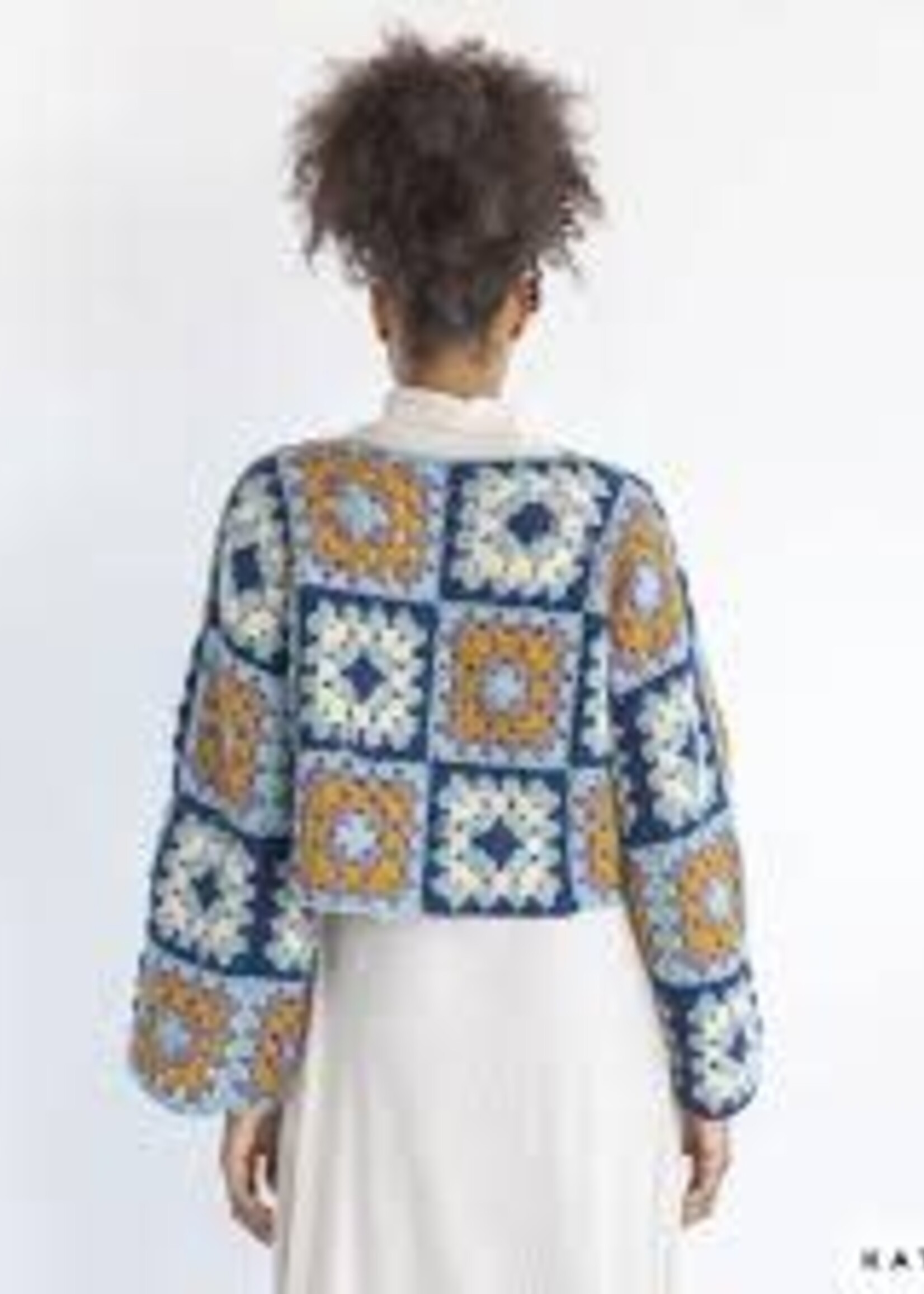 INSTAGRANNY Merino Wool - 100 - Dark blue-Water Blue-Light Salmon - 50% OFF