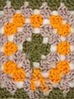 Katia INSTAGRANNY Merino Wool - 103 - Khaki -Beige-Orange