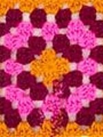 INSTAGRANNY Merino Wool - 106 - Orange-Fuchsia-Dark Fuchsia - 50% OFF