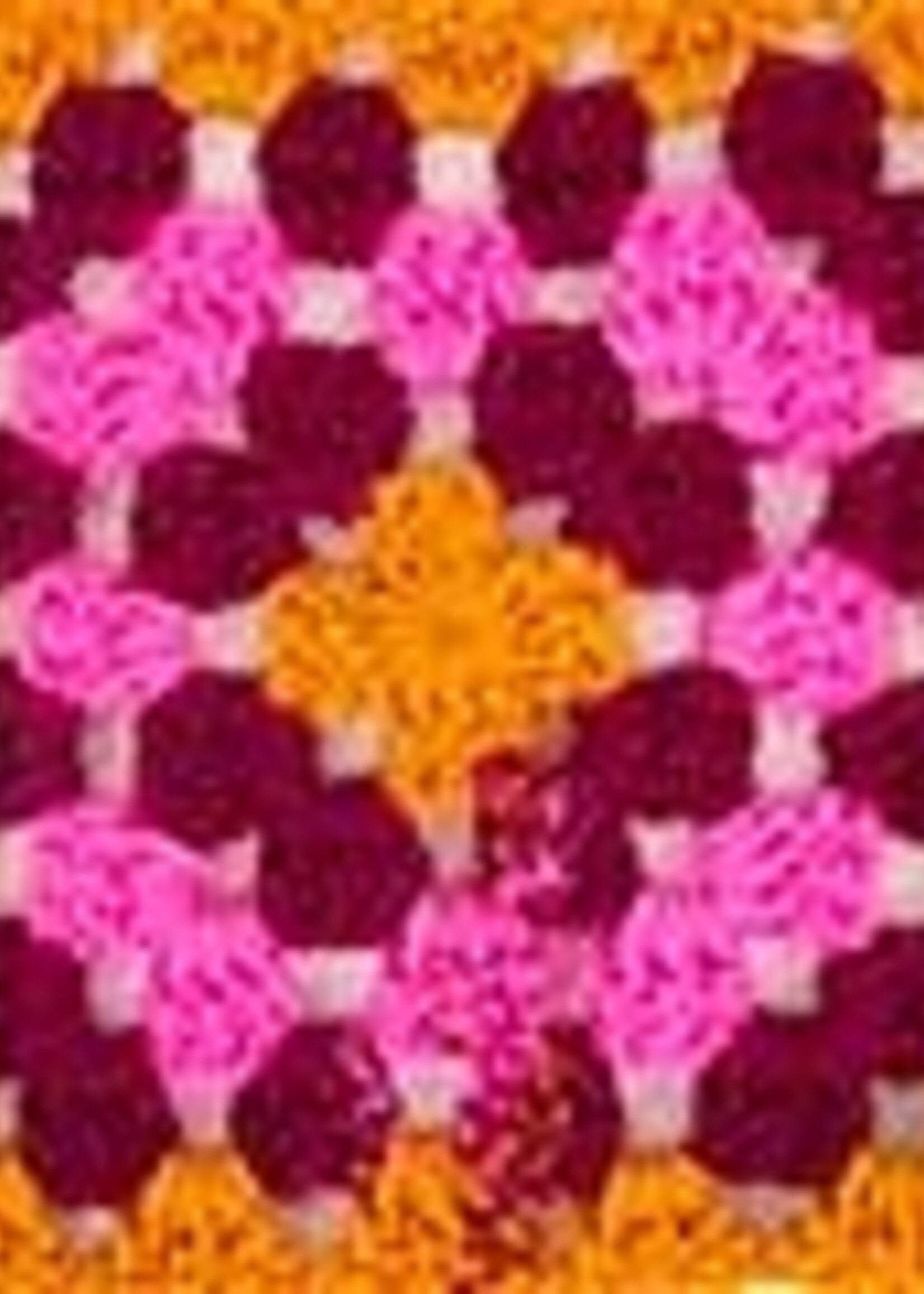 Katia INSTAGRANNY Merino Wool - 106 - Orange-Fuchsia-Dark Fuchsia