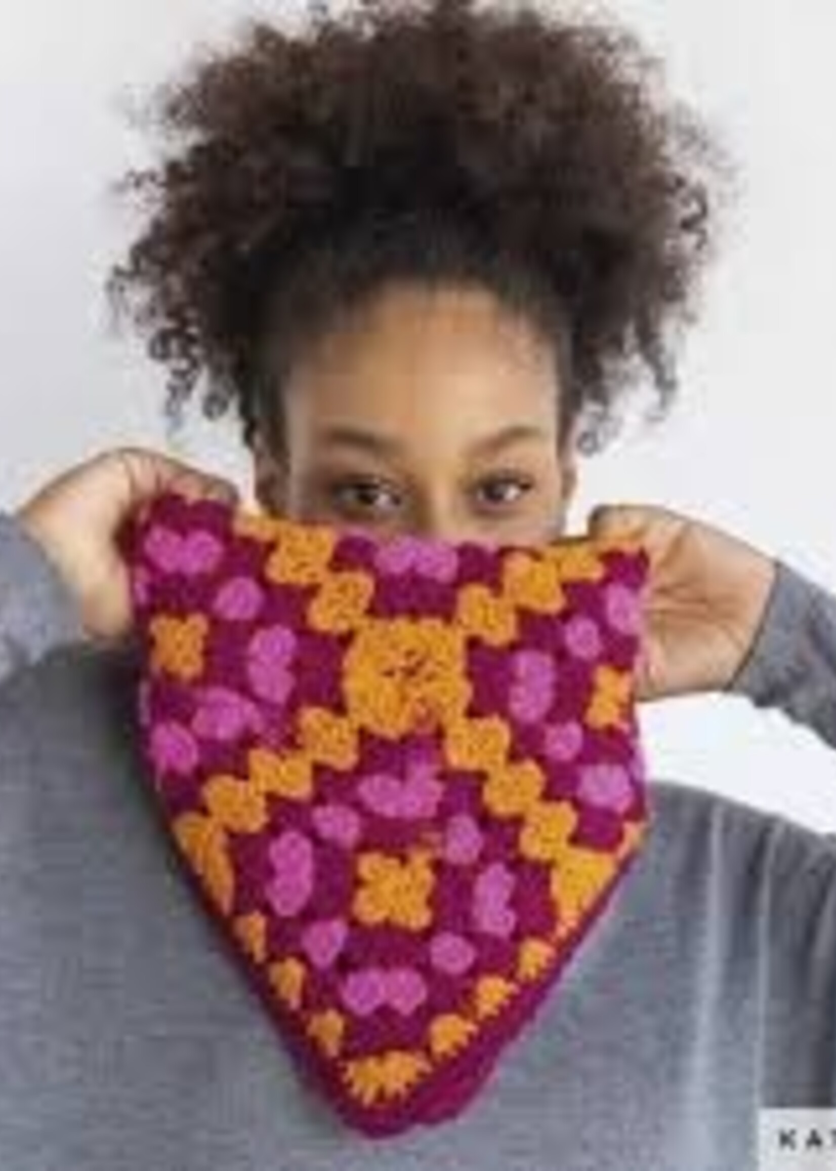 Katia INSTAGRANNY Merino Wool - 106 - Orange-Fuchsia-Dark Fuchsia