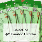 ChiaoGoo ChiaoGoo Bamboo Circular -  40" -  6.0 mm