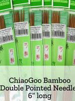 ChiaoGoo ChiaoGoo Bamboo DPN - 6” -  6 mm