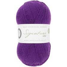 WYS Signature 4 Ply Solids - Amethyst 1003