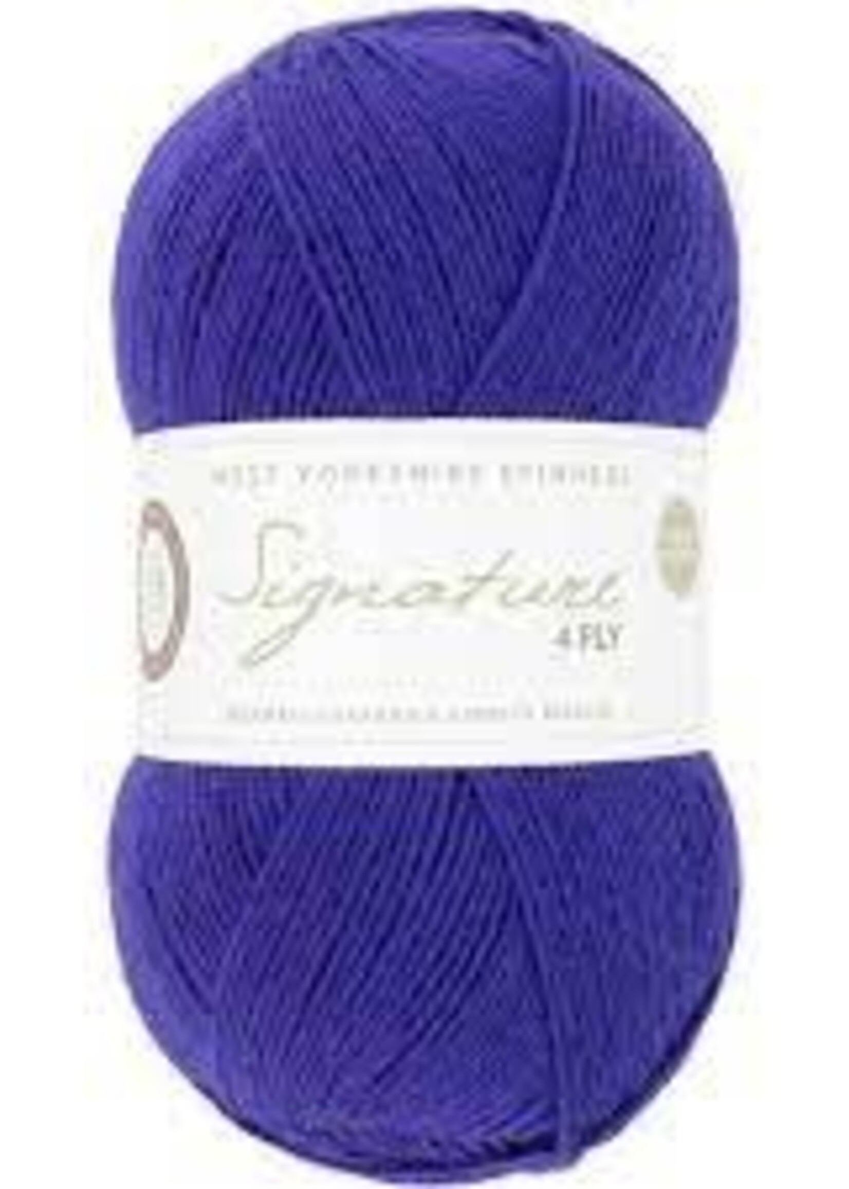 WYS Signature 4 Ply Solids - Cobalt 1005