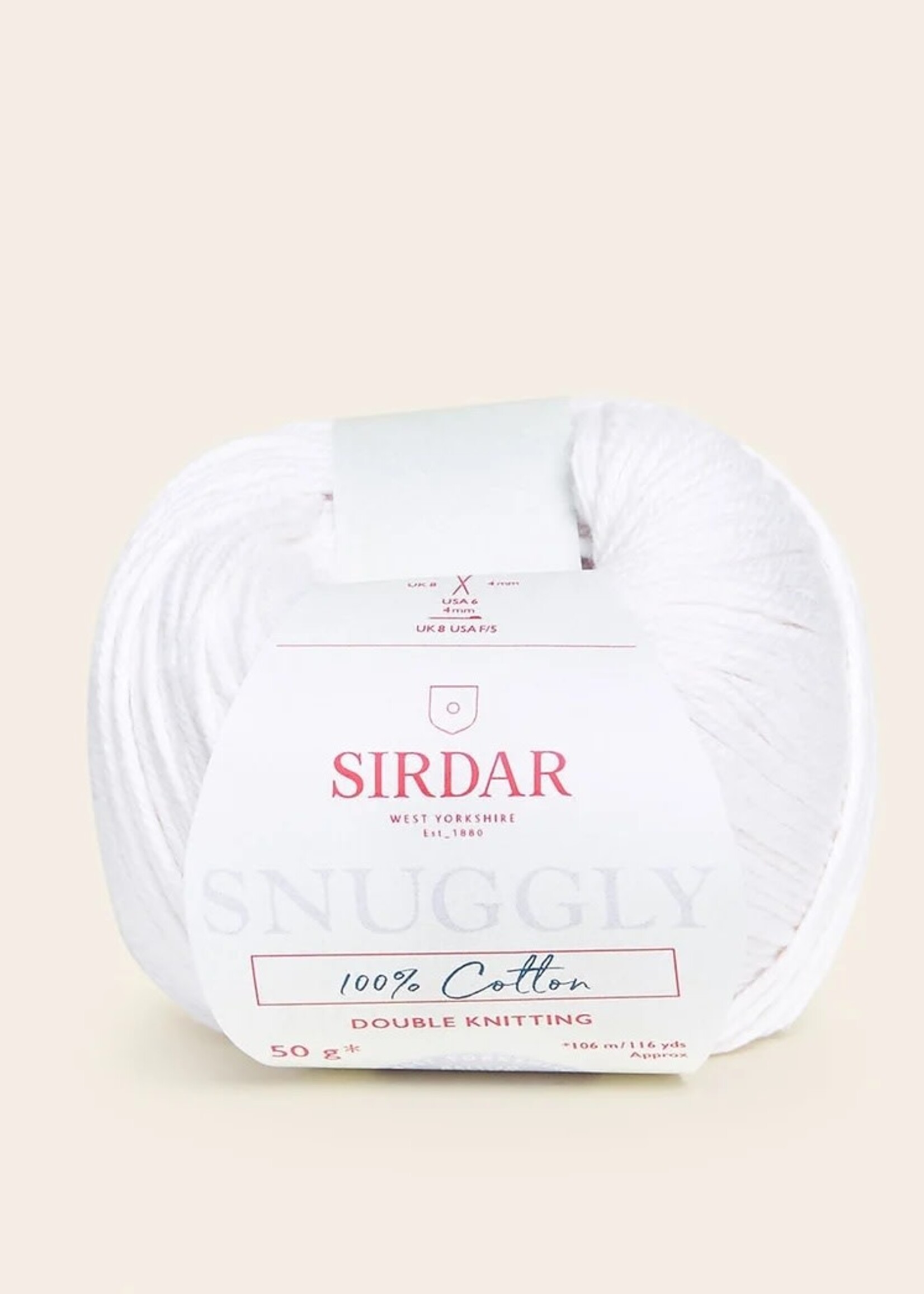 Sirdar Sirdar Snuggly 100% Cotton - White