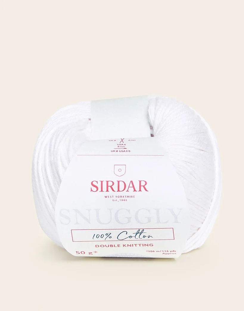Sirdar Snuggly 100% Cotton - White