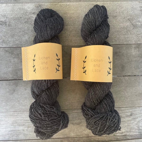 Lichen and Lace LL Rustic Heather Sport - Soot