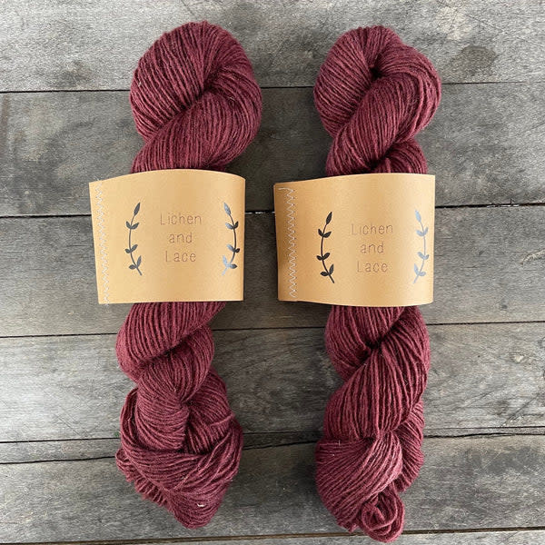 Lichen and Lace LL Rustic Heather Sport - Rosewood