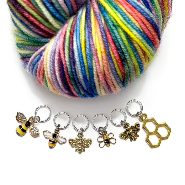 PWD - Honey Bee Stitch Markers