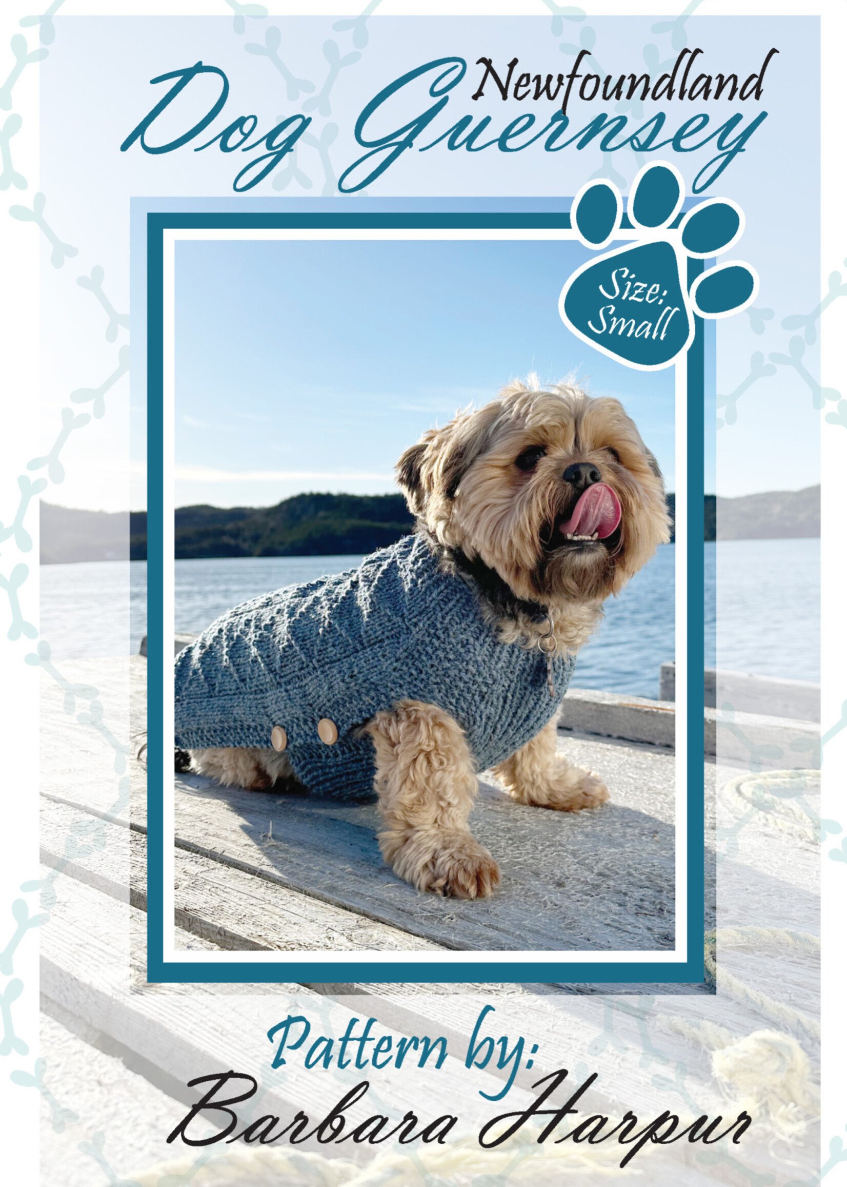 Newfoundland Dog Guernsey Pattern - Small