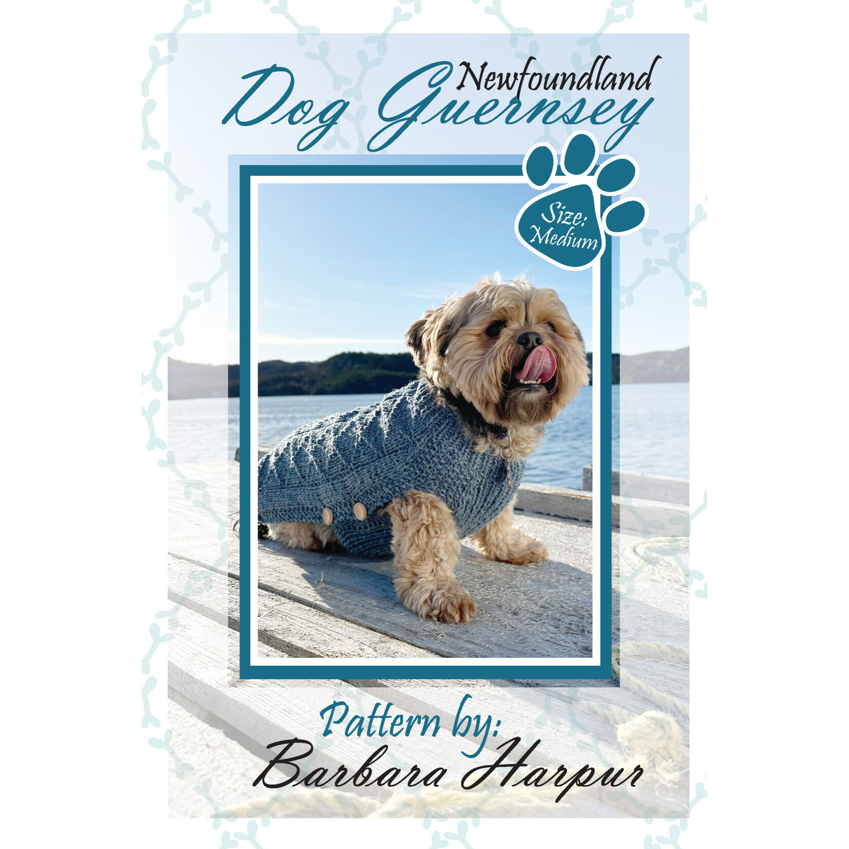Newfoundland Dog Guernsey Pattern - Medium