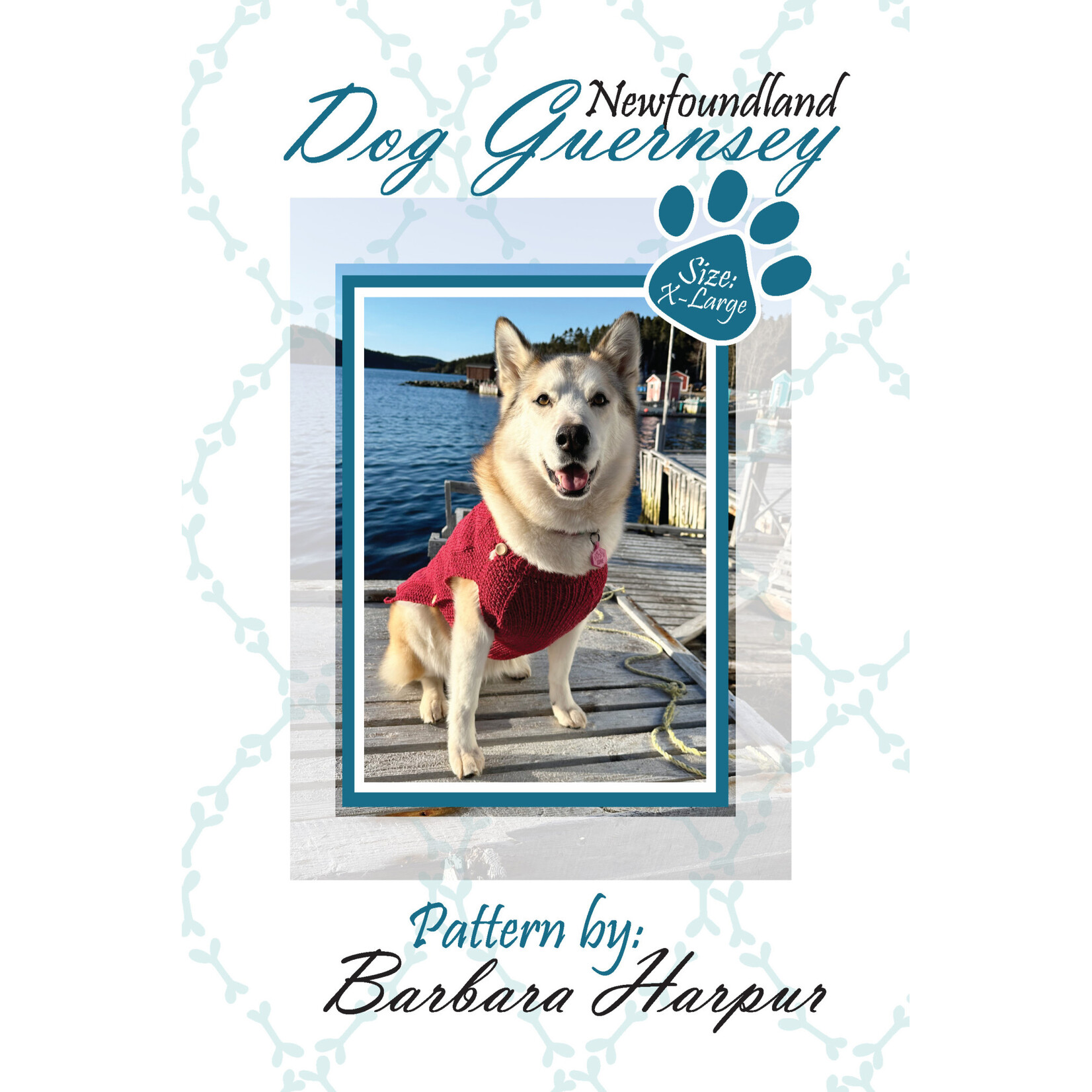 Newfoundland Dog Guernsey Pattern - X-Large