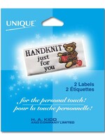 Handknit Just For You Label