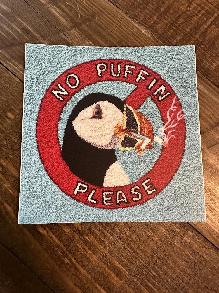 “No Puffin Please” Sticker