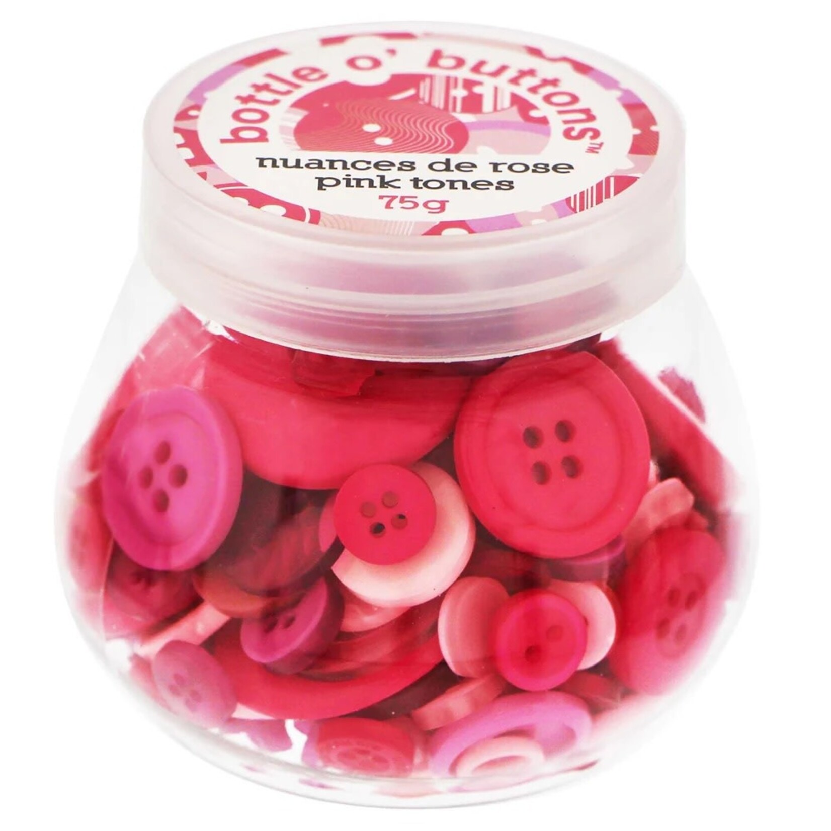 Bottle O Buttons - Pink Tones