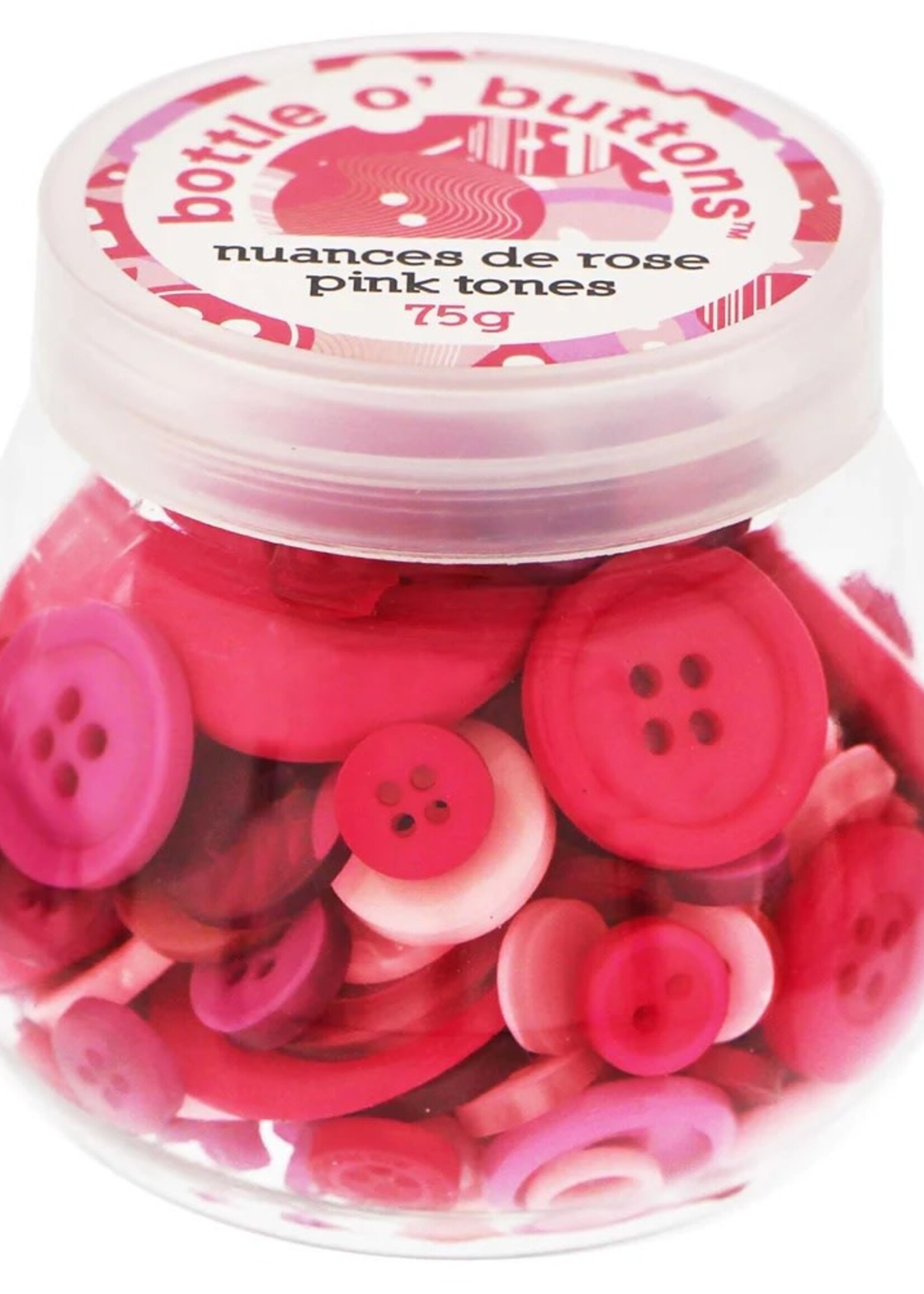 Bottle O Buttons - Pink Tones