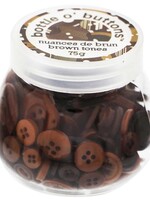 Bottle O Buttons - Brown Tones