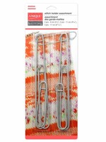 UNIQUE KNITTING Stitch Holders in Assorted Sizes - 6 pcs.