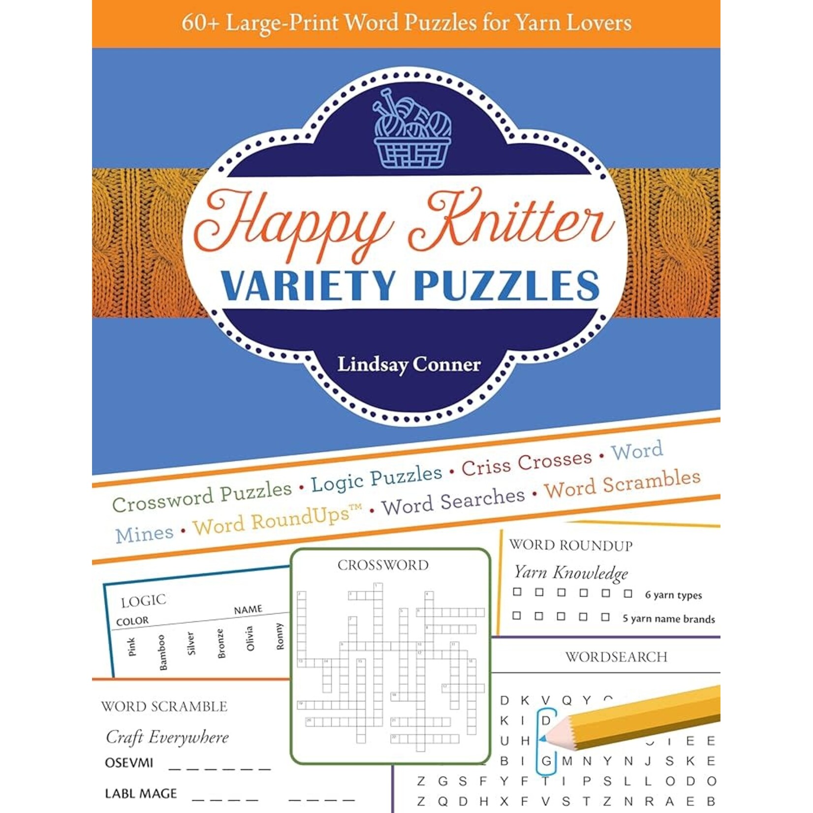 Happy Knitter Variety Puzzles book
